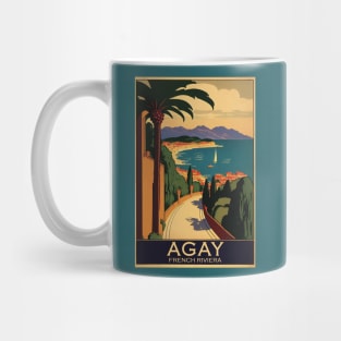 1928 FRANCE Agay French Riviera Vintage travel poster Mug